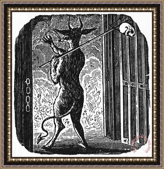 Others Bewick: Devil Framed Painting
