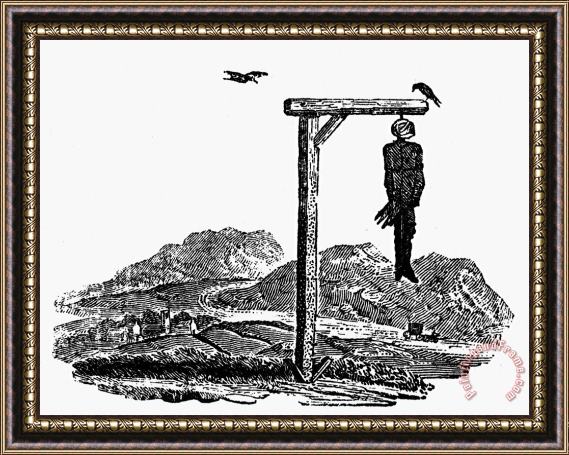 Others Bewick: Hanged Man Framed Print