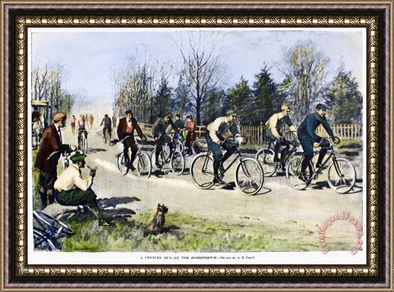 Others Bicycle Race, 1896 Framed Print