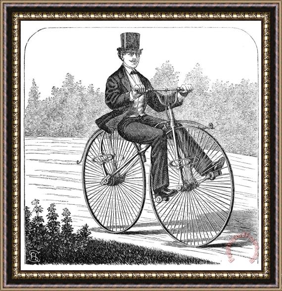 Others Bicycling, 1869 Framed Painting