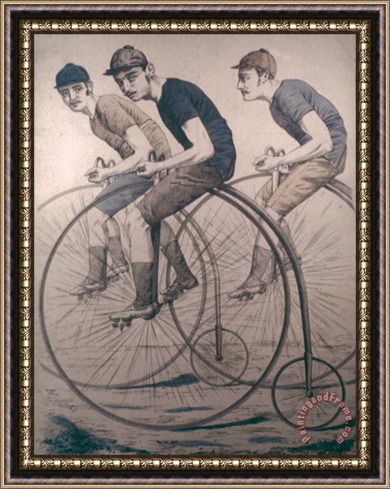 Others Bicycling, 1880 Framed Painting