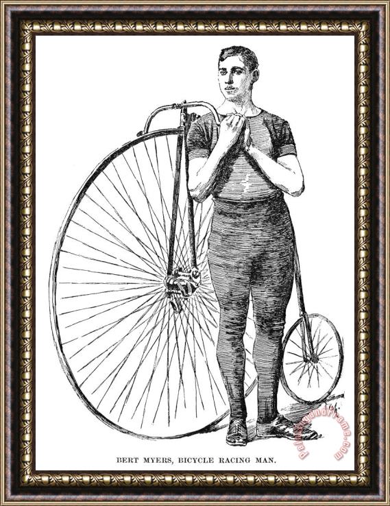 Others Bicycling, 1890 Framed Painting