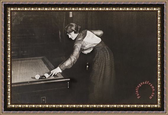 Others Billiard Champion, 1917 Framed Print