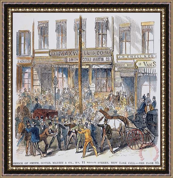 Others Black Friday, 1869 Framed Painting