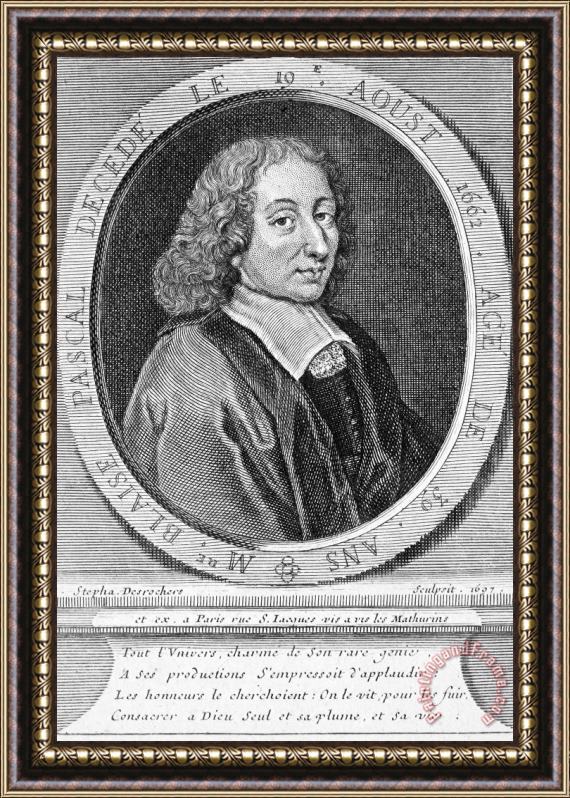 Others Blaise Pascal (1623-1662) Framed Print