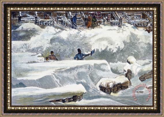Others Blizzard Of 1888, Nyc Framed Painting