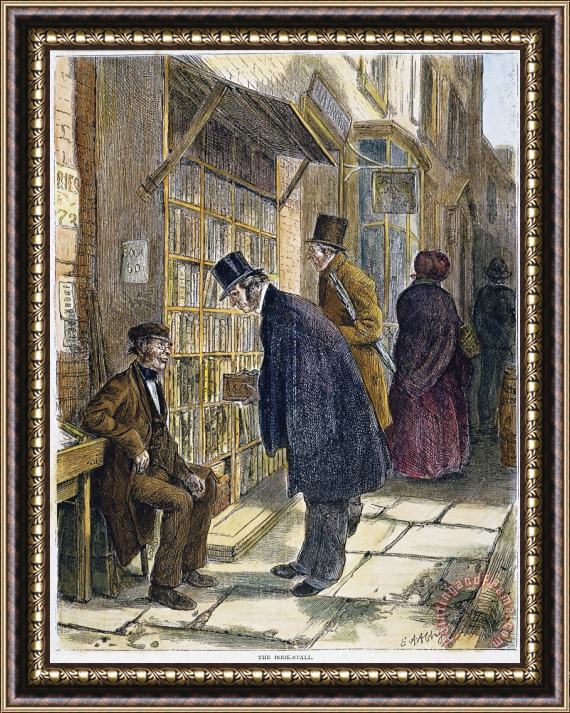 Others Book Stall, 1874 Framed Painting
