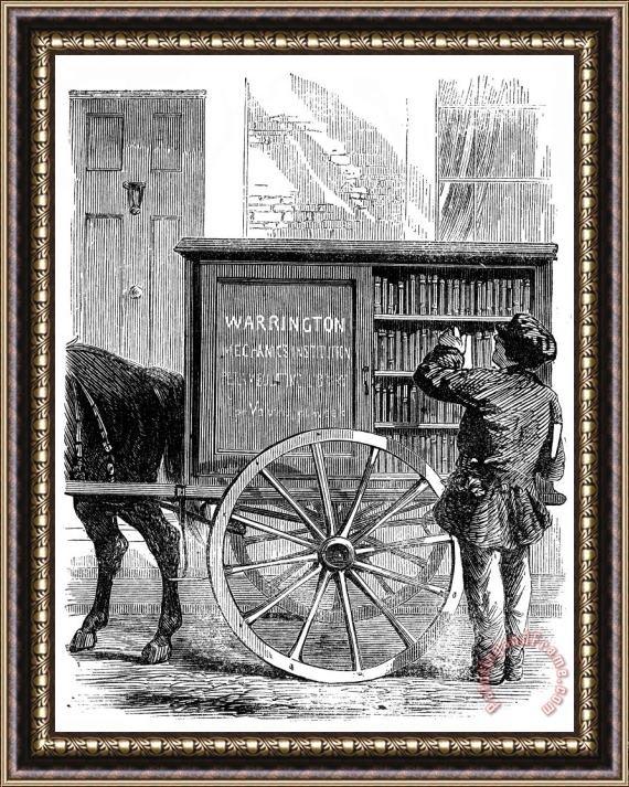 Others Bookmobile, 1860 Framed Painting