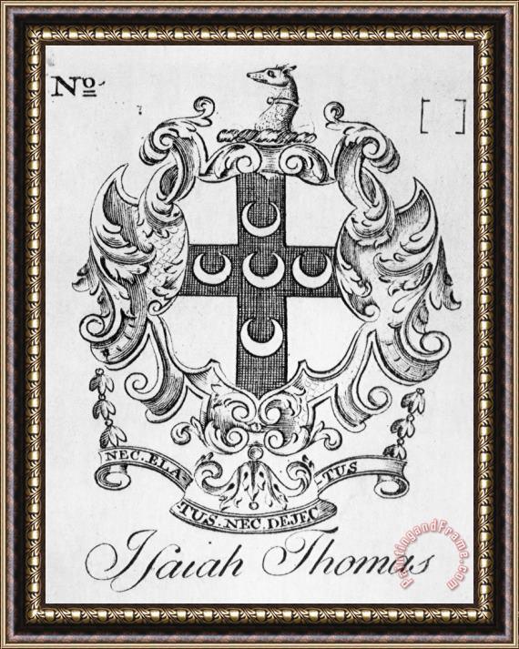 Others BOOKPLATE, 18th CENTURY Framed Painting