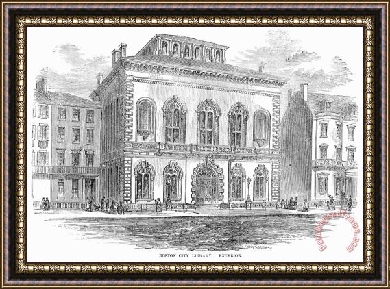 Others Boston City Library Framed Print