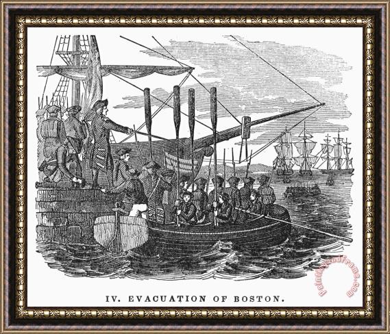 Others Boston: Evacuation, 1776 Framed Print
