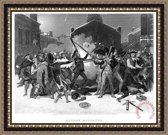 Others Boston Massacre, 1770 Framed Painting