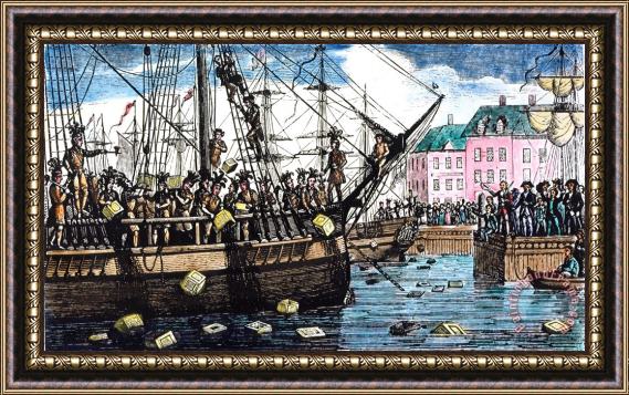 Others Boston Tea Party, 1773 Framed Painting