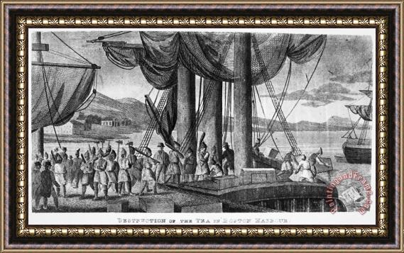Others Boston Tea Party, 1773 Framed Painting