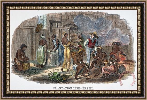 Others Brazil: Slavery, 1857 Framed Painting