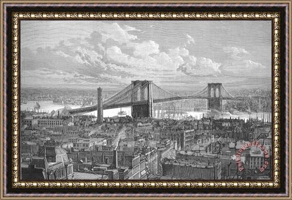 Others Brooklyn Bridge, 1883 Framed Print