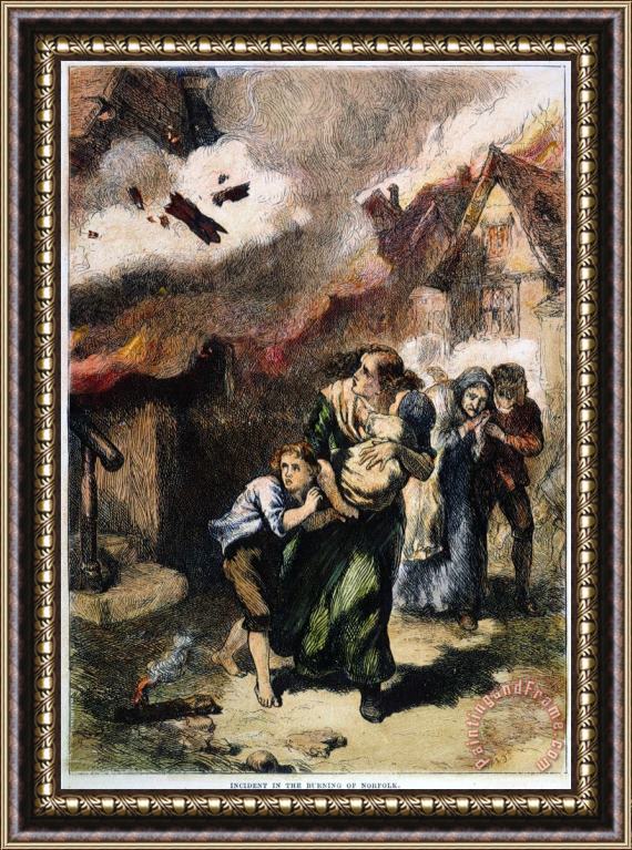 Others Burning Of Norfolk, 1776 Framed Print