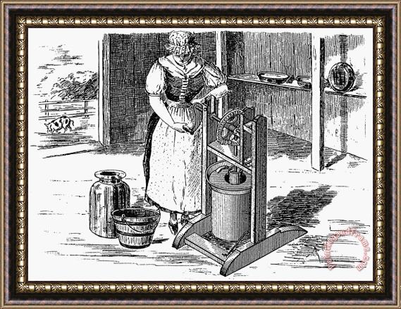 Others Butter Churn, 1884 Framed Painting