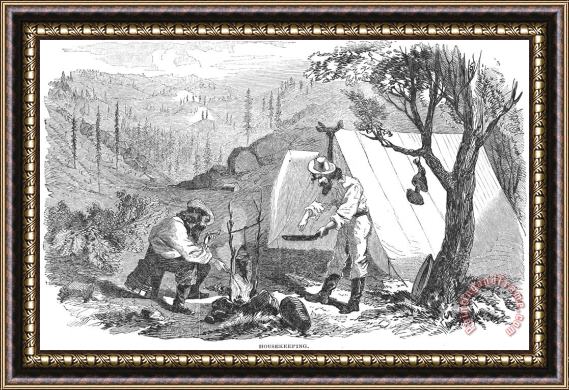 Others California Gold Rush, 1852 Framed Print