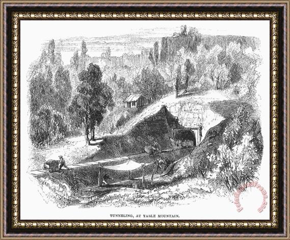 Others California Gold Rush Framed Painting