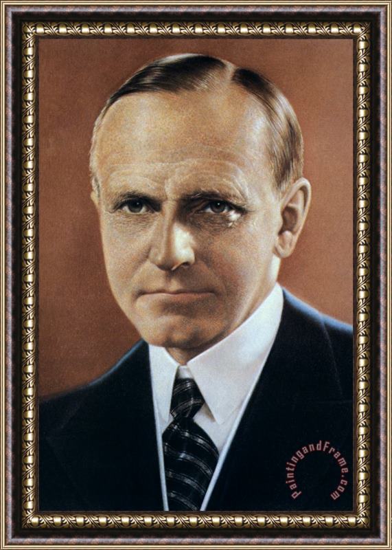 Others Calvin Coolidge (1872-1933) Framed Print