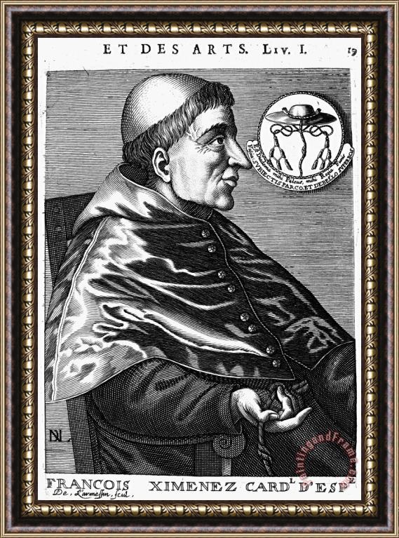 Others Cardinal Ximenes (1436-1517) Framed Painting