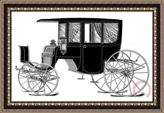 Others Carriage: Rockaway Framed Painting