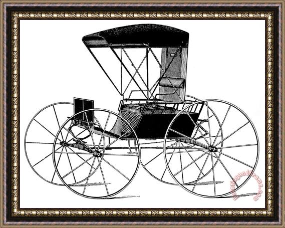 Others Carriage: Surrey Framed Painting