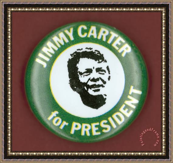 Others Carter Campaign Button Framed Painting