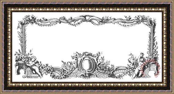 Others Cartouche, 1755 Framed Painting