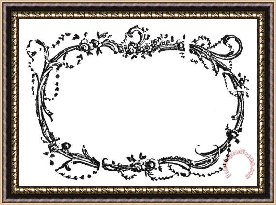 Others Cartouche, 19th Century Framed Print