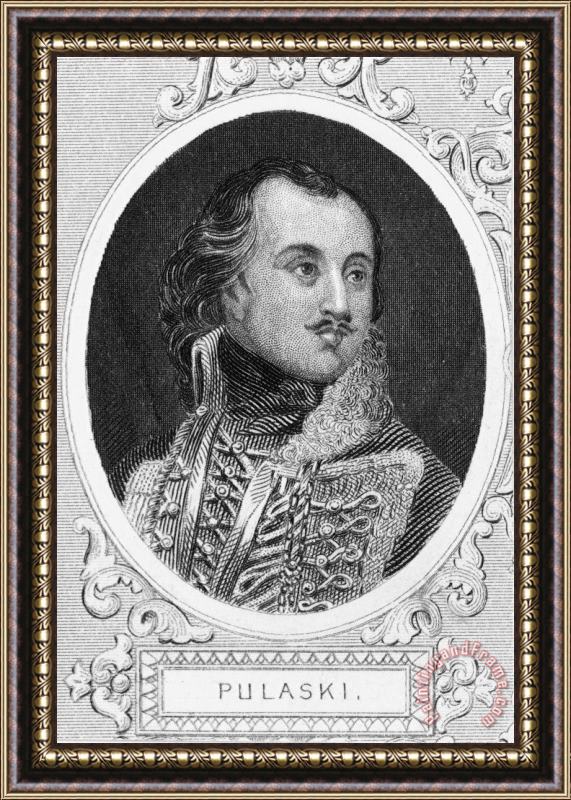 Others Casimir Pulaski (1747-1779) Framed Painting
