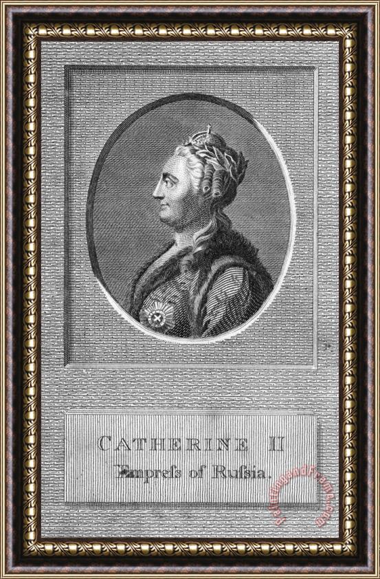 Others Catherine II (1729-1796) Framed Painting