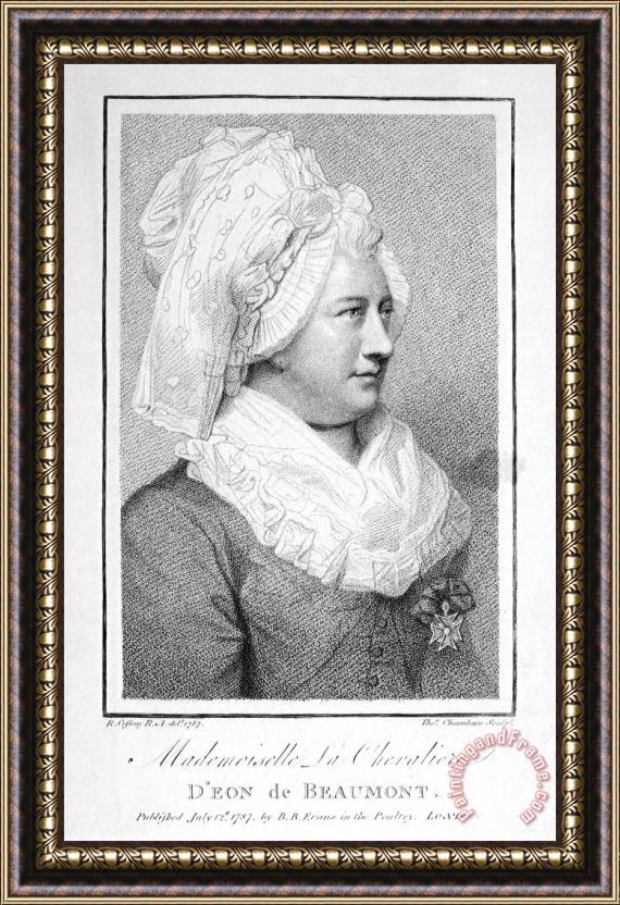 Others Charles Deon De Beaumont Framed Print