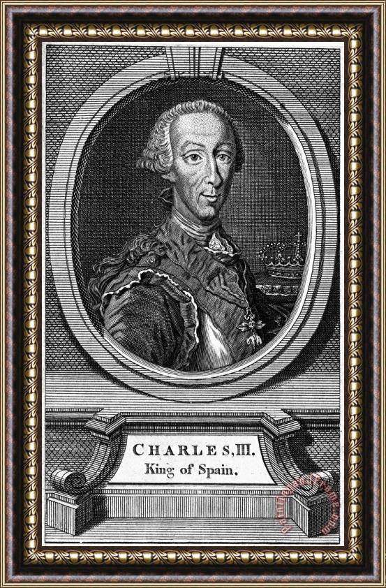 Others Charles IIi (1716-1788) Framed Painting