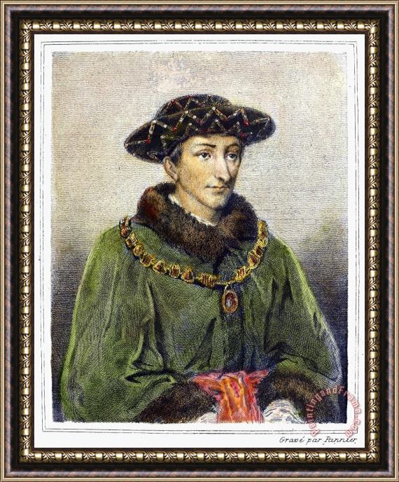 Others Charles Vii (1403-1461) Framed Painting