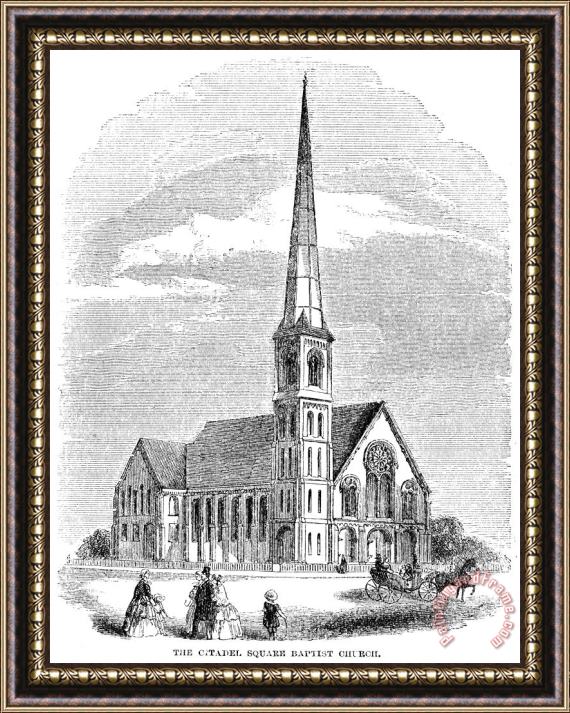 Others Charleston: Church, 1857 Framed Painting