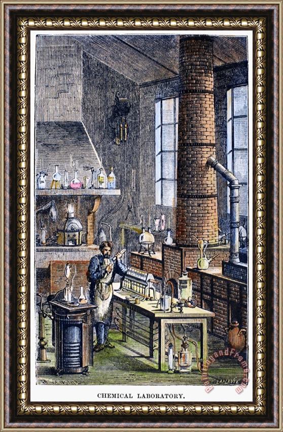 Others Chemical Laboratory, 1873 Framed Painting