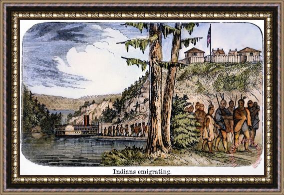Others Cherokee Removal, 1838 Framed Painting