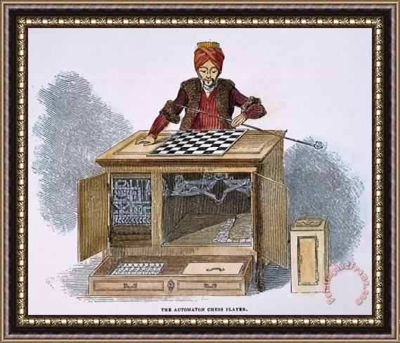 Others Chess: Automaton, 1845 Framed Painting