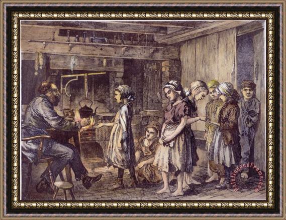 Others Child Labor, 1871 Framed Painting