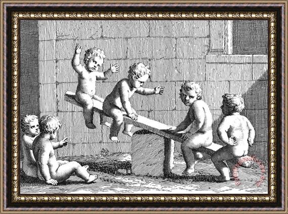 Others Children: Games & Pastimes Framed Painting