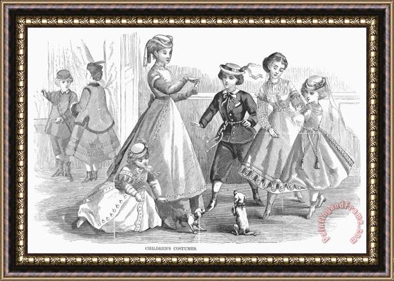 Others Childrens Fashion, 1868 Framed Print