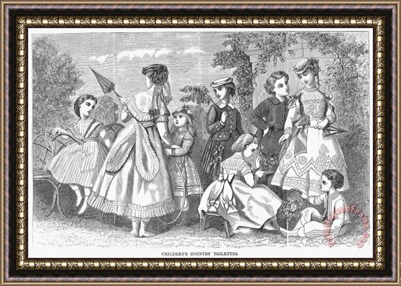 Others Childrens Fashion, 1868 Framed Print