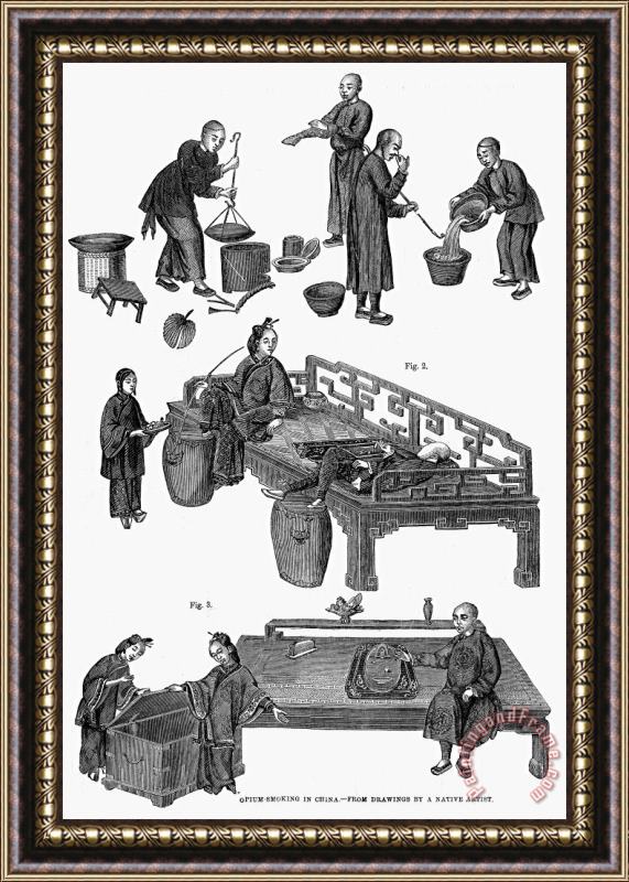 Others China: Opium, 1858 Framed Print