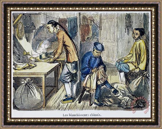 Others Chinese Immigrants, 1855 Framed Print