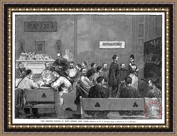 Others Chinese Immigrants, 1879 Framed Painting