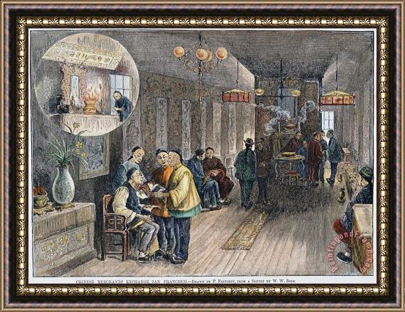 Others Chinese Immigrants, 1882 Framed Painting