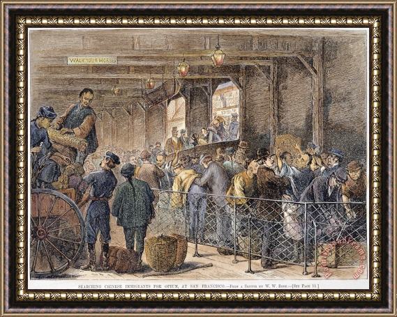 Others Chinese Immigrants, 1882 Framed Print