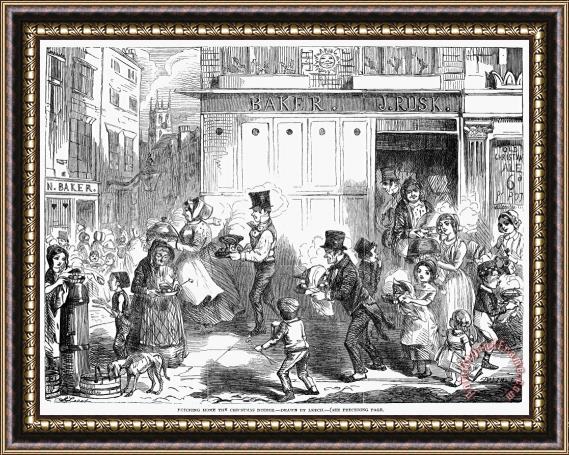 Others Christmas Dinner, 1848 Framed Print